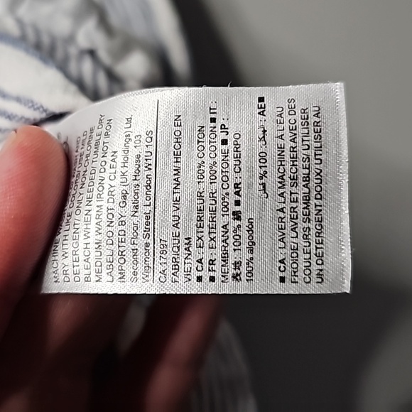 KHAKIS by GAP girlfriend size 6 gray and white shorts - Picture 7 of 8